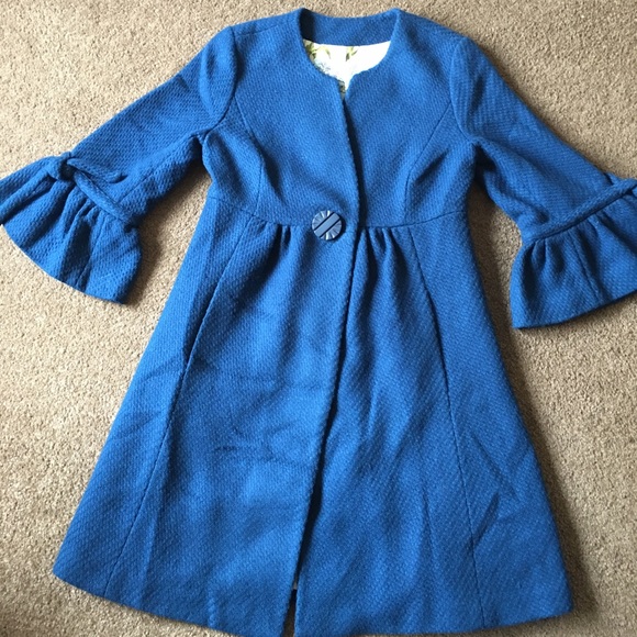 Anthropologie Tabitha Swing Coat Bell Sleeve 2 - Picture 7 of 7
